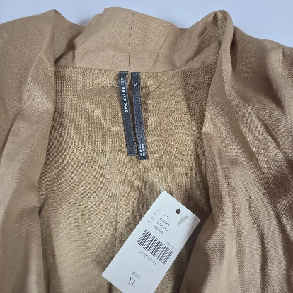 NWT Anthropologie Tommie zip-front midi dress. Size XL. Ret. $178. 100% Cotton - Picture 5 of 11